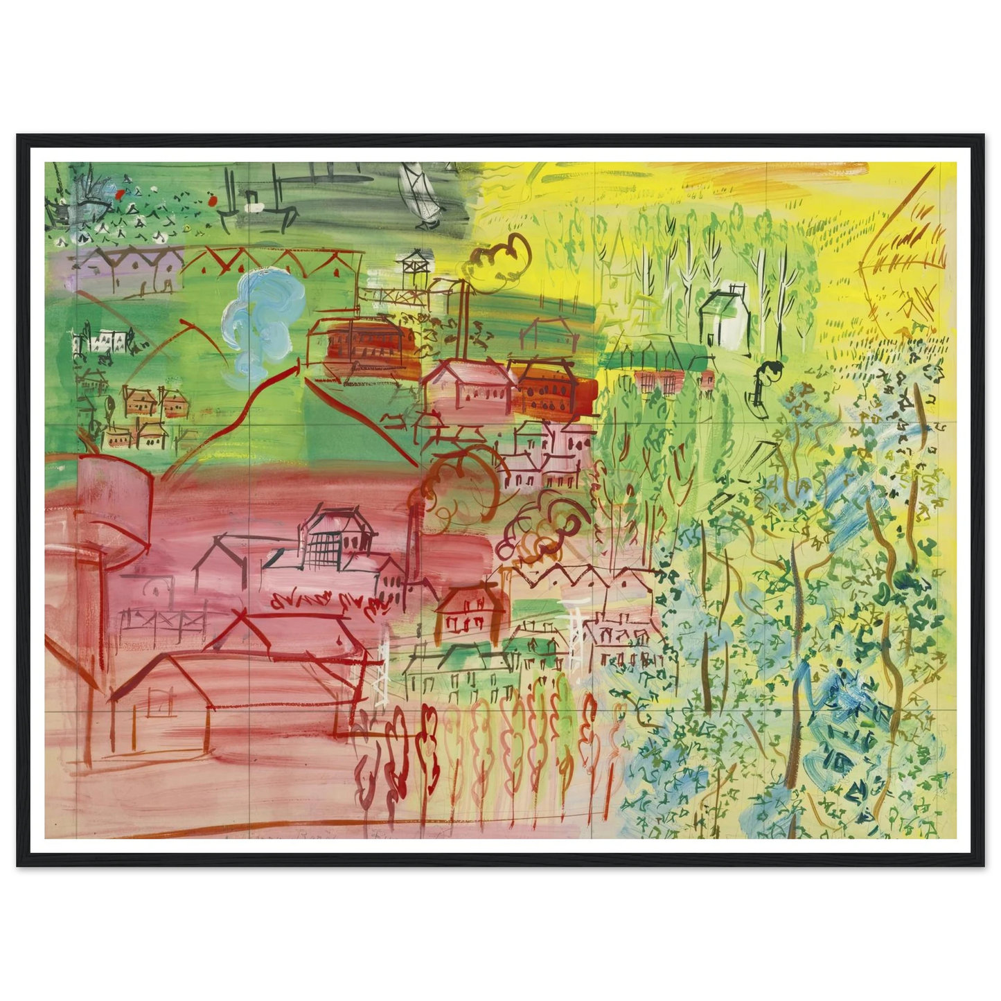 étude pour la fée electricité Art Print | Raoul Dufy-Quipham Collections