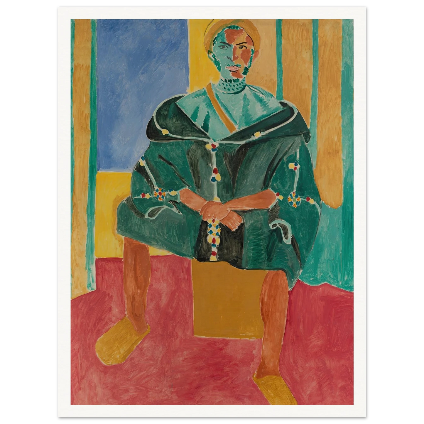 Seated Riffian (Le Rifain assis) (1912) Art Print | Henri Matisse-Quipham Collections