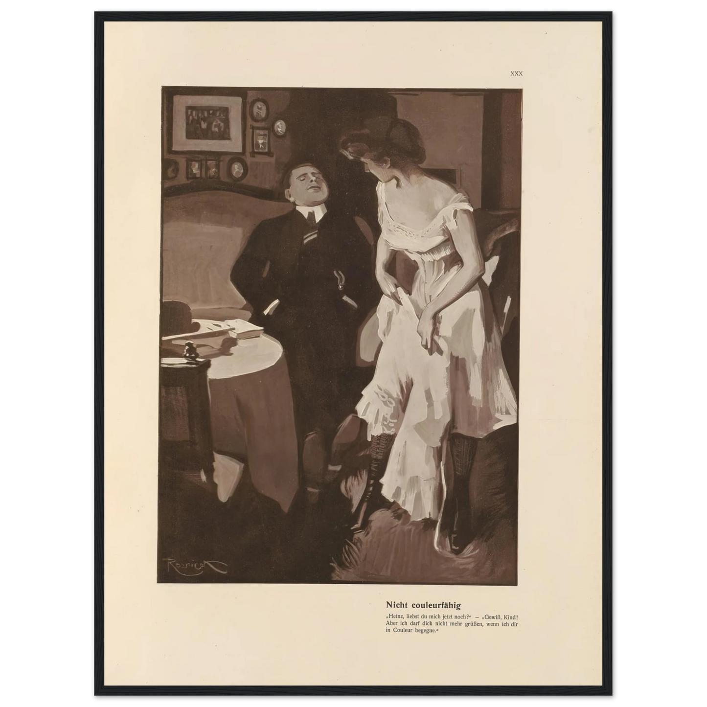 Nicht couleurfàhig (1908) Art Print | Ferdinand Freiherr von Reznicek-Quipham Collections
