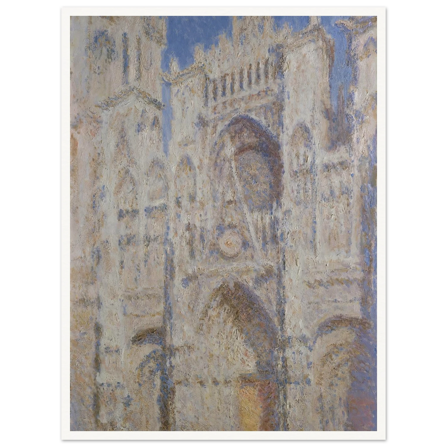 Rouen Cathedral; The Portal (Sunlight) (1894) Art Print | Claude Monet-Quipham Collections