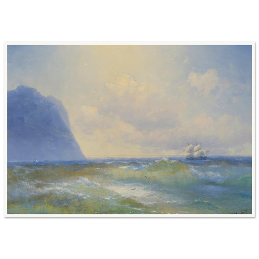Ship At Sea ( 1895) Art Print | Ivan Konstantinovich Aivazovsky-Quipham Collections