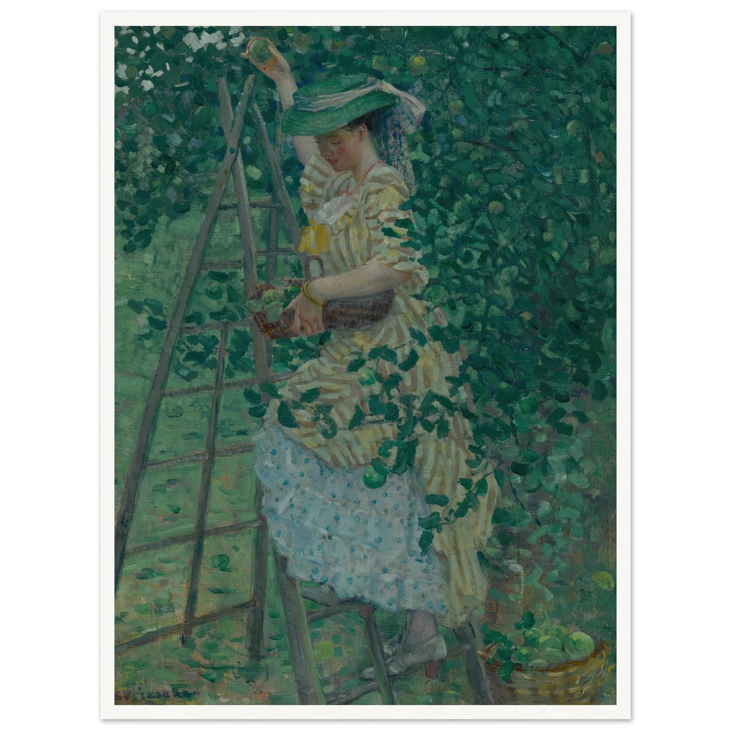 The Apple Tree (1908) Art Print | Frederick Carl Frieseke-Quipham Collections