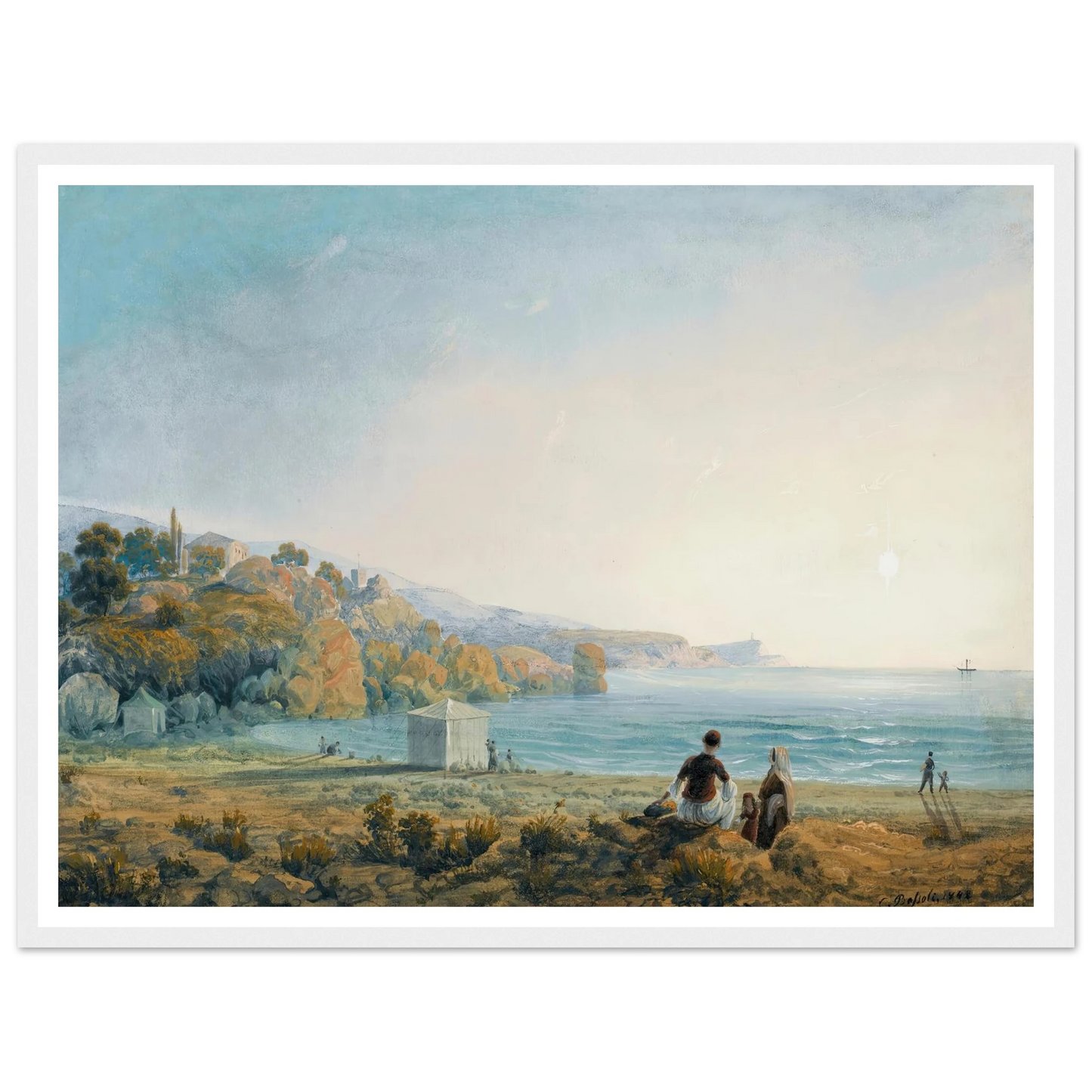 Seven Views Of Miskhor In The Crimea Vii (1841-1842) Art Print | Carlo Bossoli