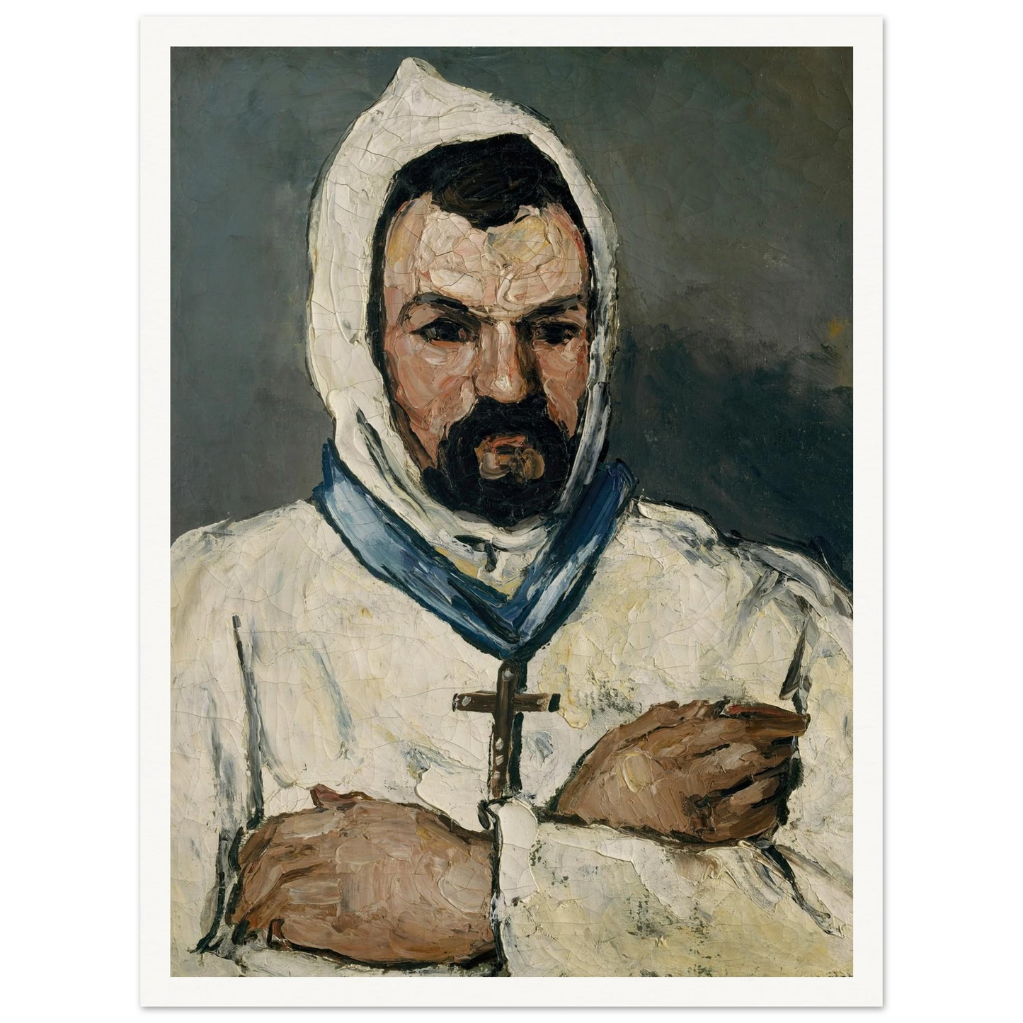 Antoine Dominique Sauveur Aubert (born 1817), the Artist’s Uncle, as a Monk (1866) Art Print | Paul Cezanne-Quipham Collections