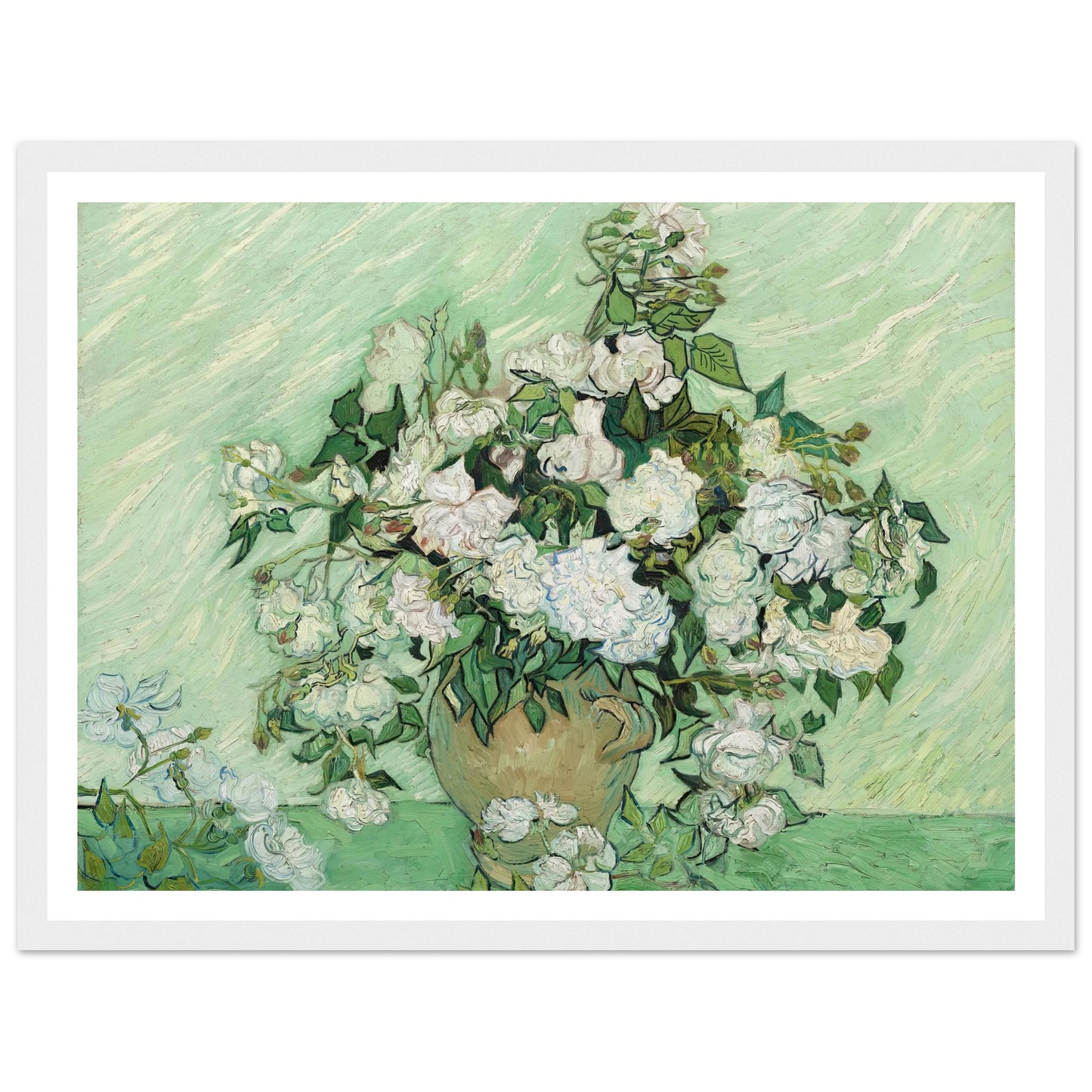 Roses (1890) Art Print | Vincent van Gogh-Quipham Collections