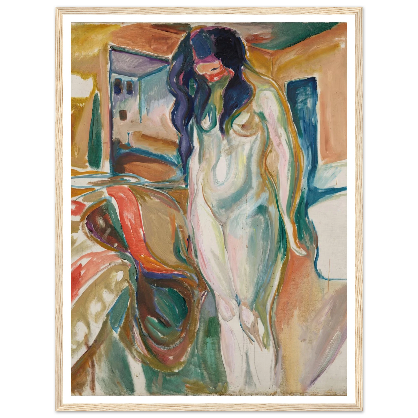 Model by the Wicker Chair (1919–21) Art Print | Edvard Munch-Quipham Collections