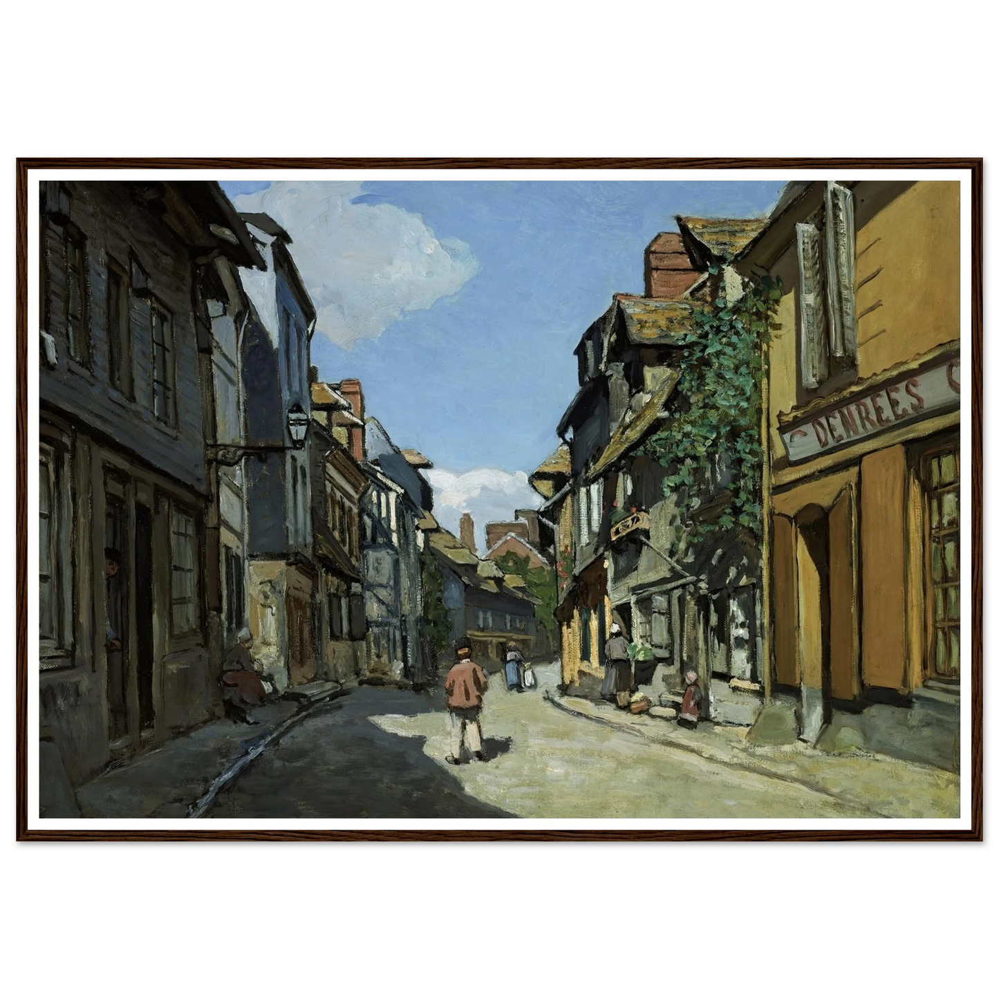 Rue de la Bavole, Honfleur (1864) Art Print | Claude Monet-Quipham Collections