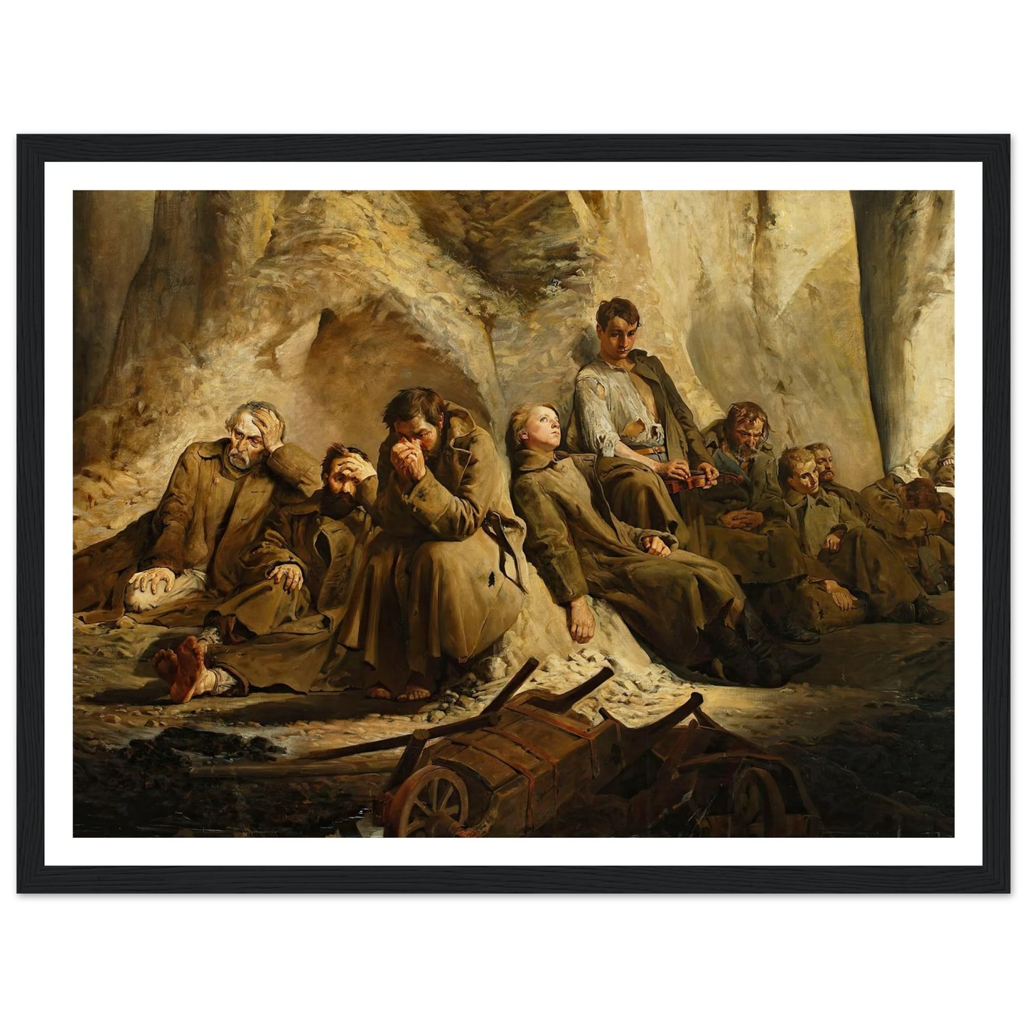 Sunday at the mine (Rest at the mine) (1882) Art Print | Jacek Malczewski-Quipham Collections