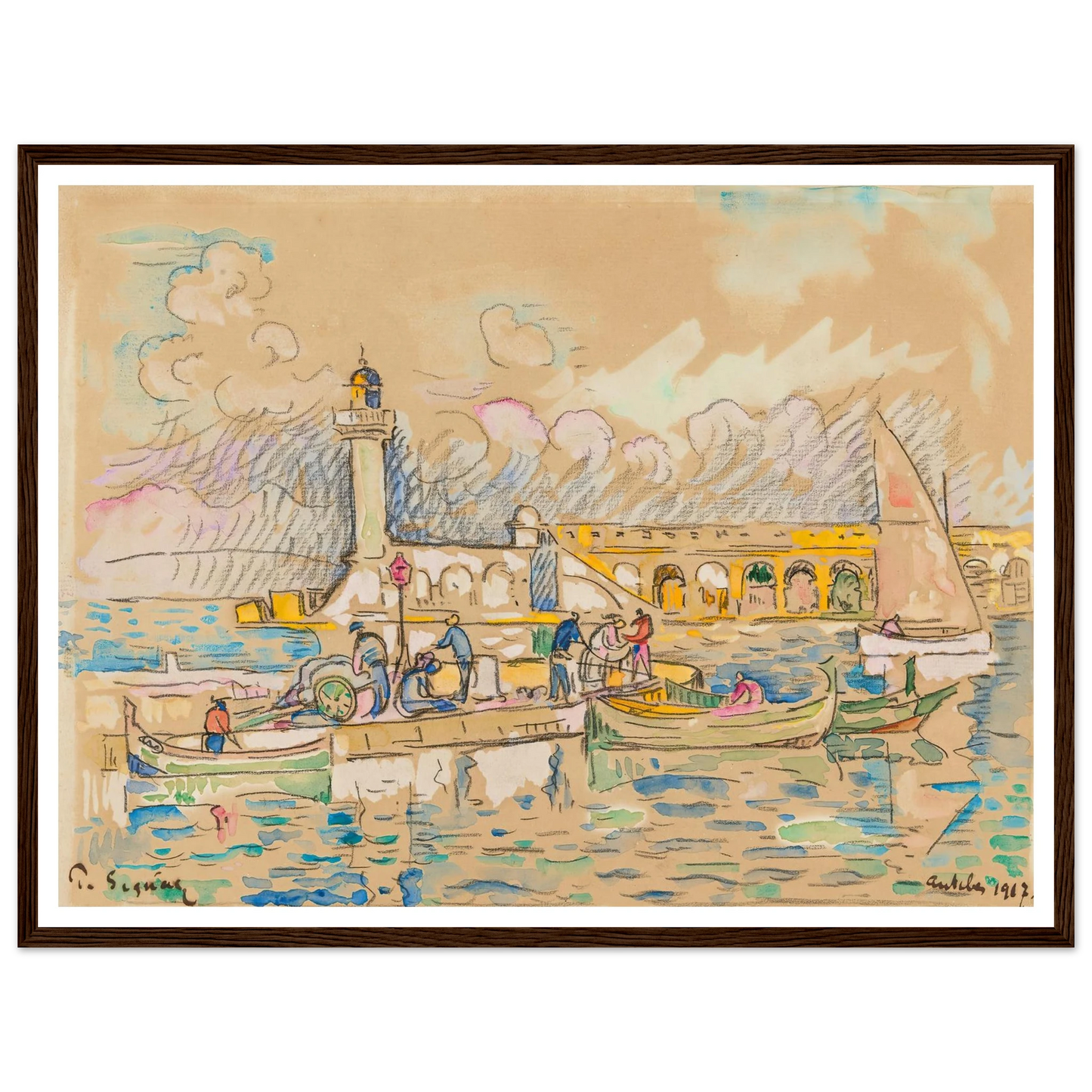 Antibes (1917) Art Print | Paul Signac-Quipham Collections