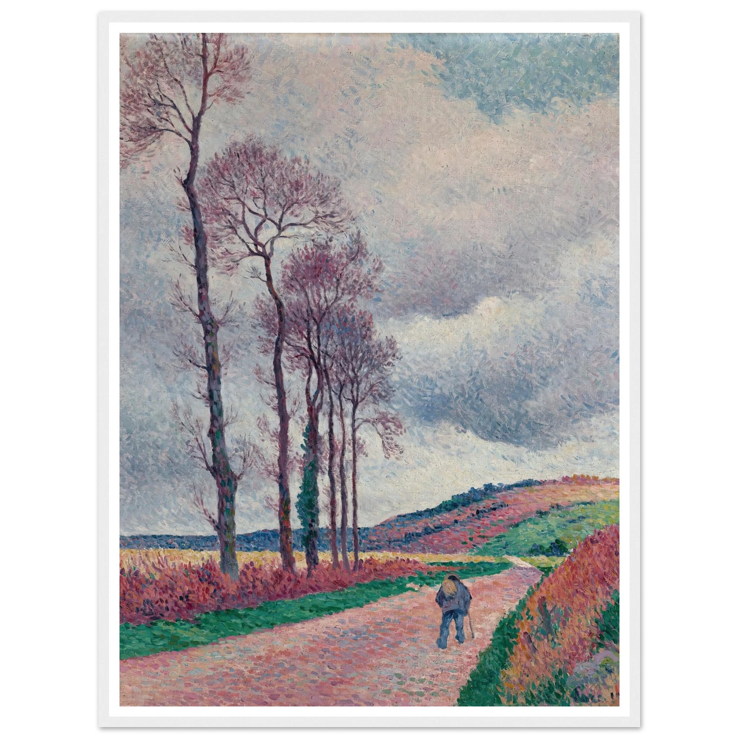 La route aux environs de Méréville (1902) Art Print | Maximilien Luce-Quipham Collections