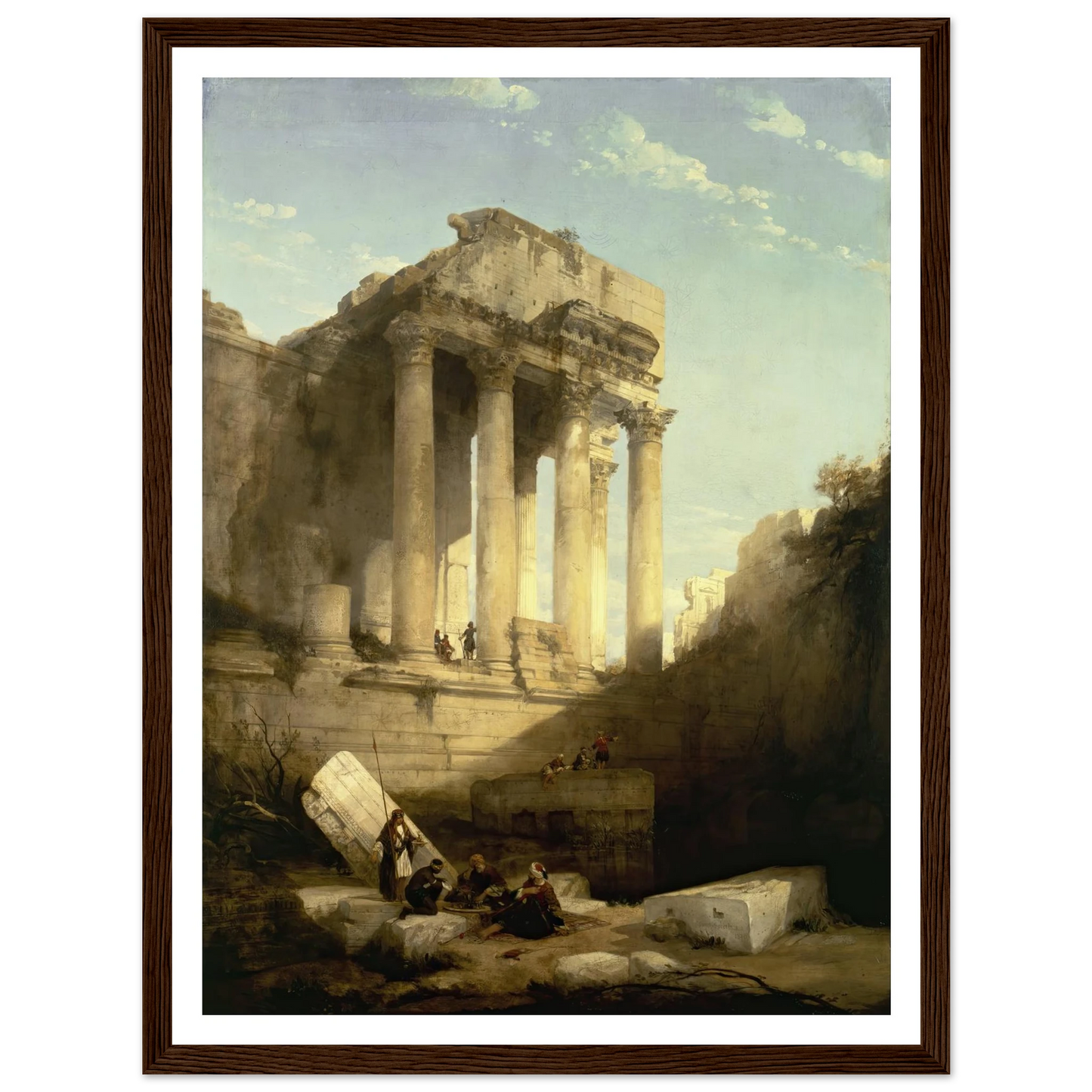 Baalbec,Ruins of the Temple of Bacchus Art Print | David Roberts-Quipham Collections