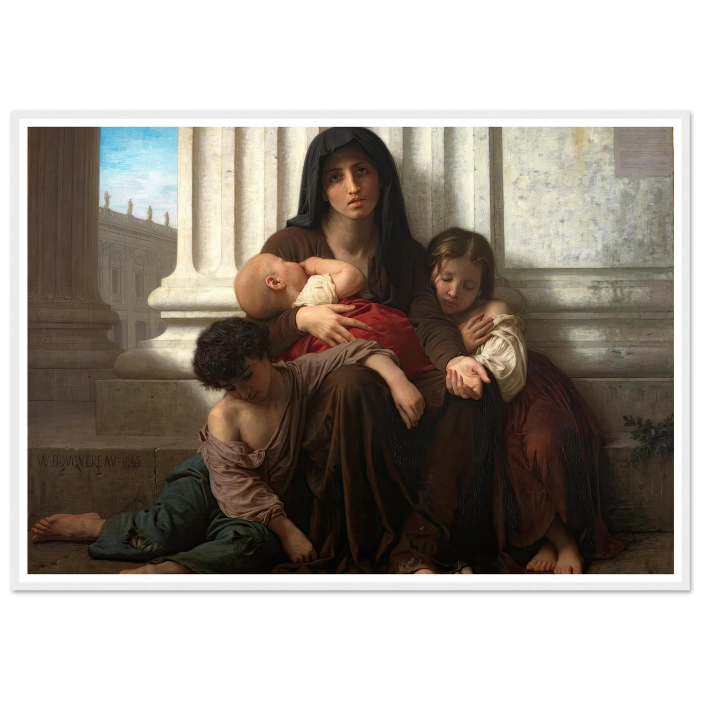 Charity (1865) Art Print | William Bouguereau-Quipham Collections