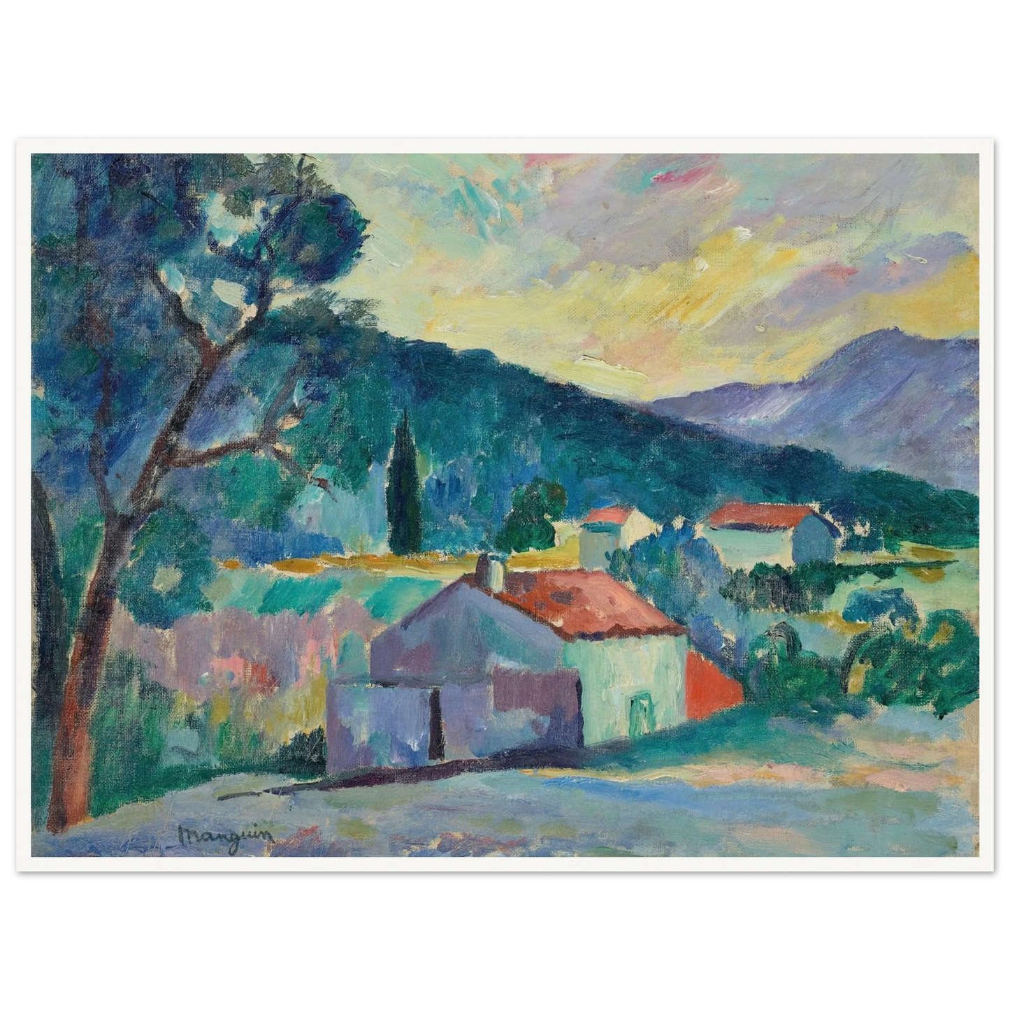Le Mas à Saint-Tropez (1905) Art Print | Henri Manguin-Quipham Collections