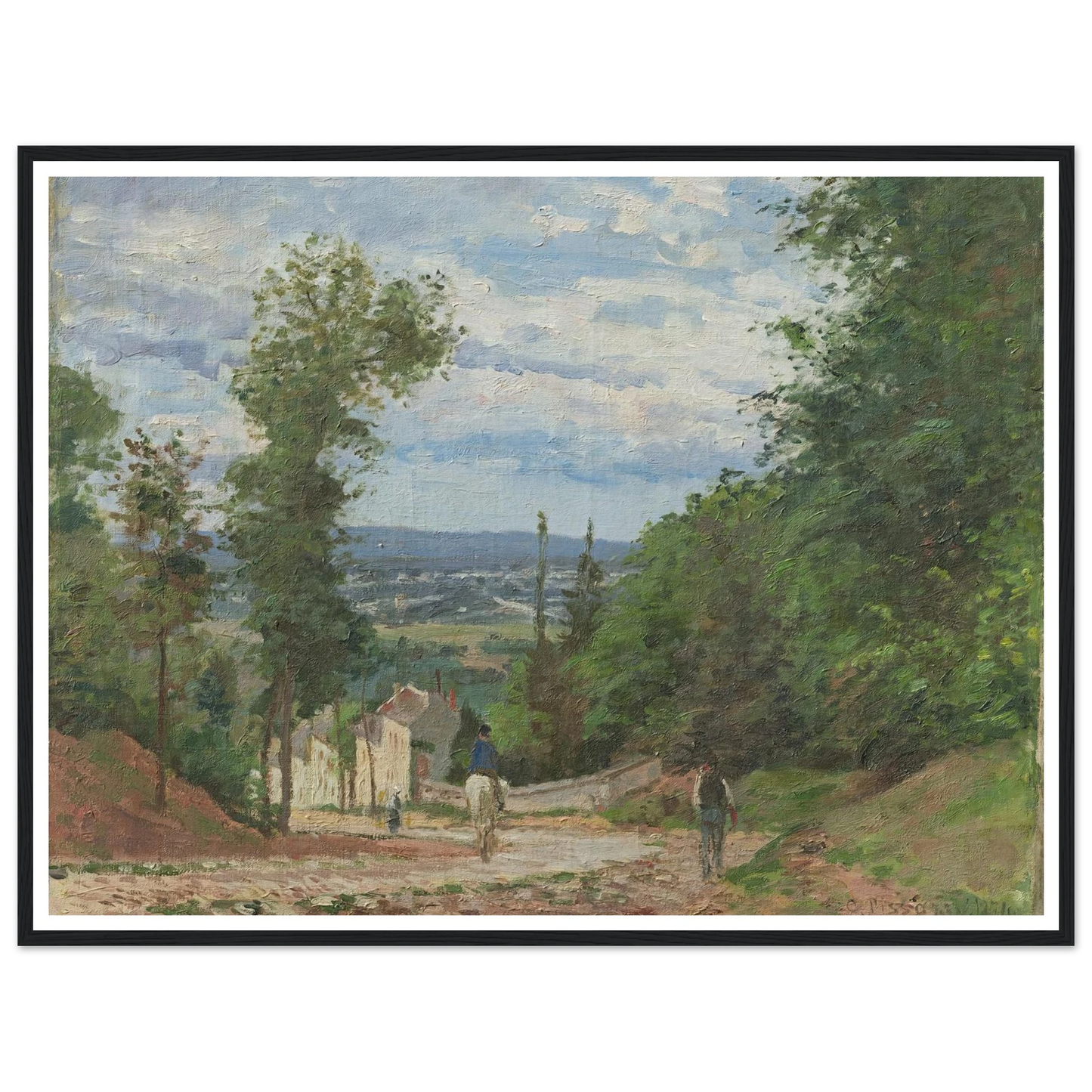 La Route de Marly, Louveciennes (1871) Art Print | Camille Pissarro-Quipham Collections