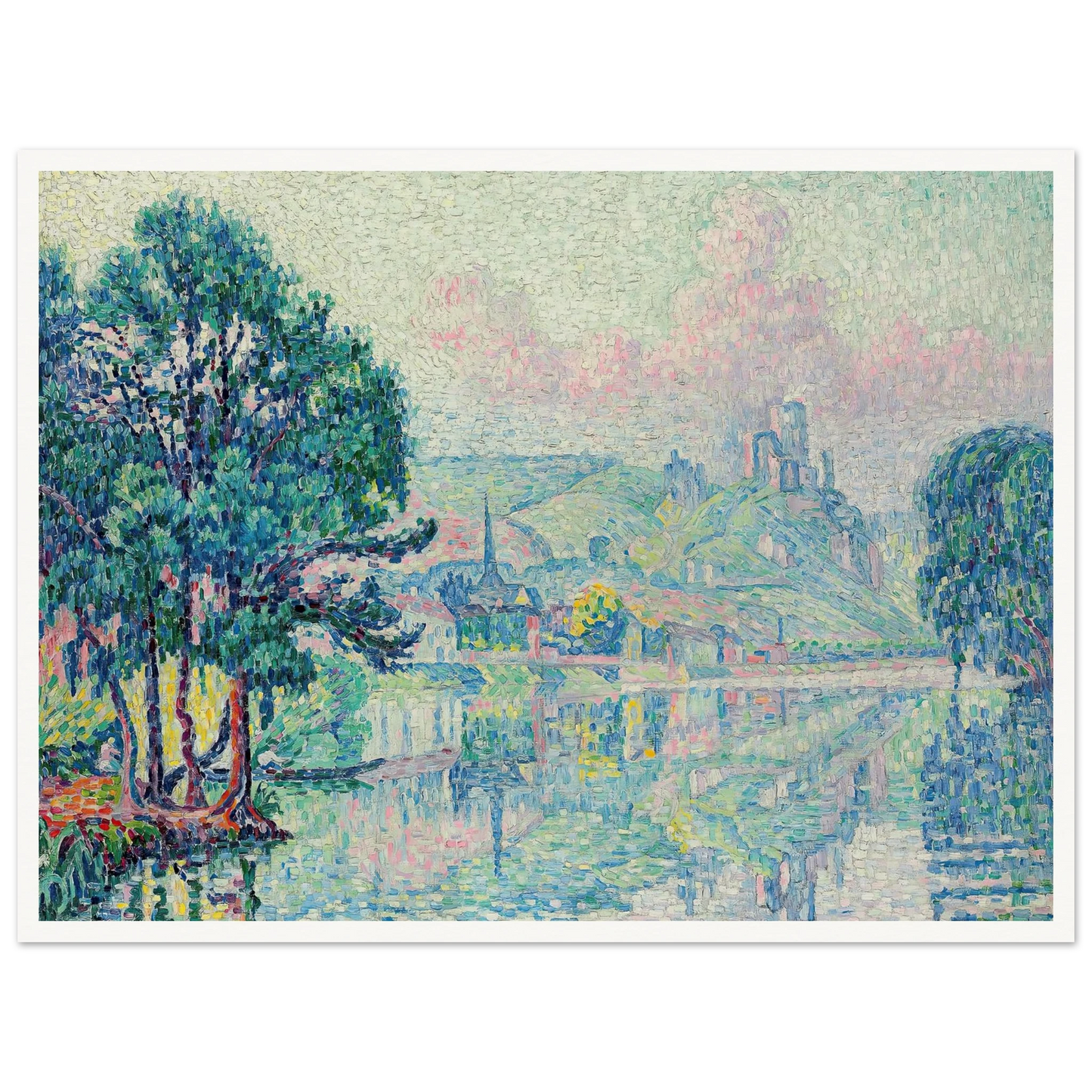 Les Andelys. Matin. Été (1923) Art Print | Paul Signac-Quipham Collections