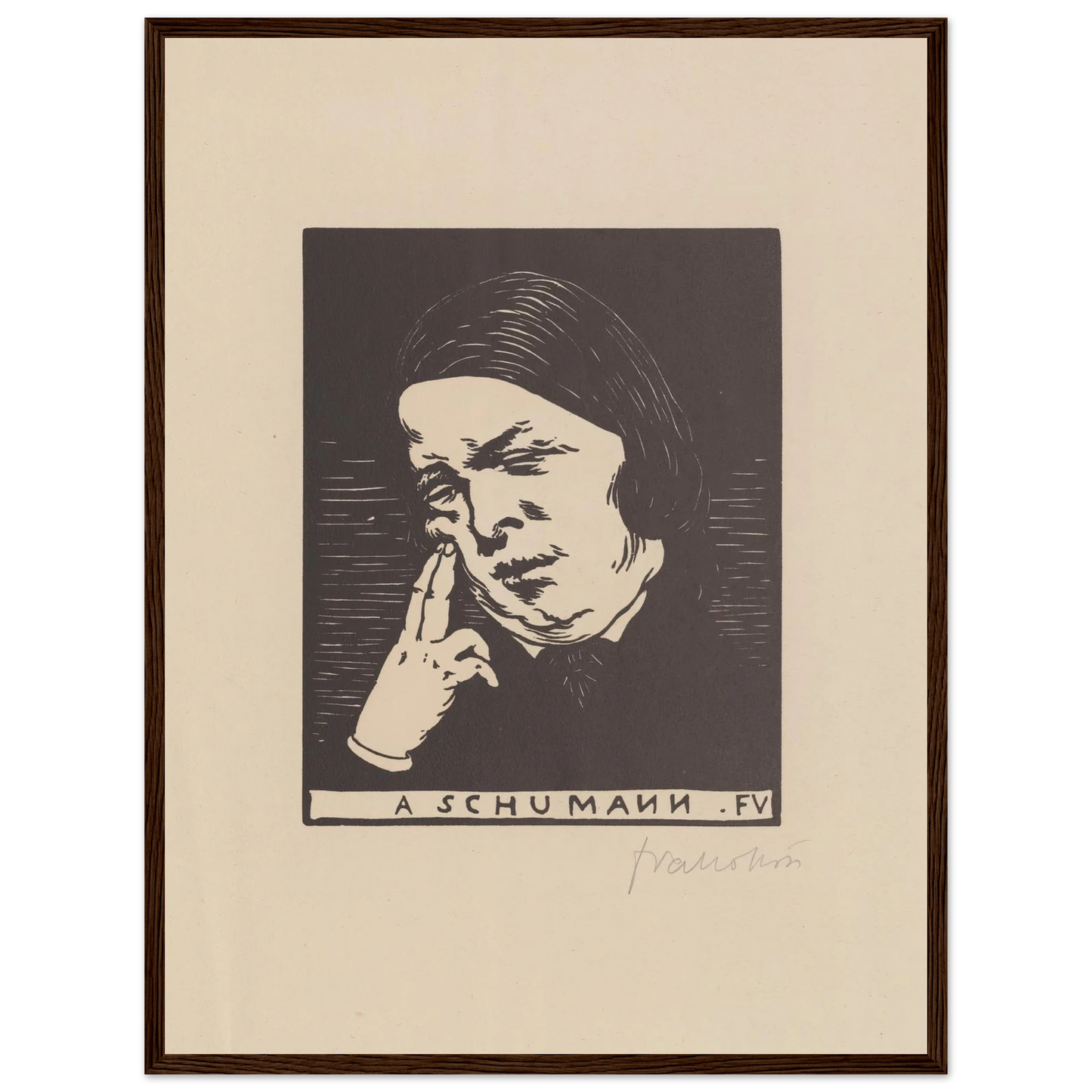 A Schumann (1893) Art Print | Felix Vallotton-Quipham Collections