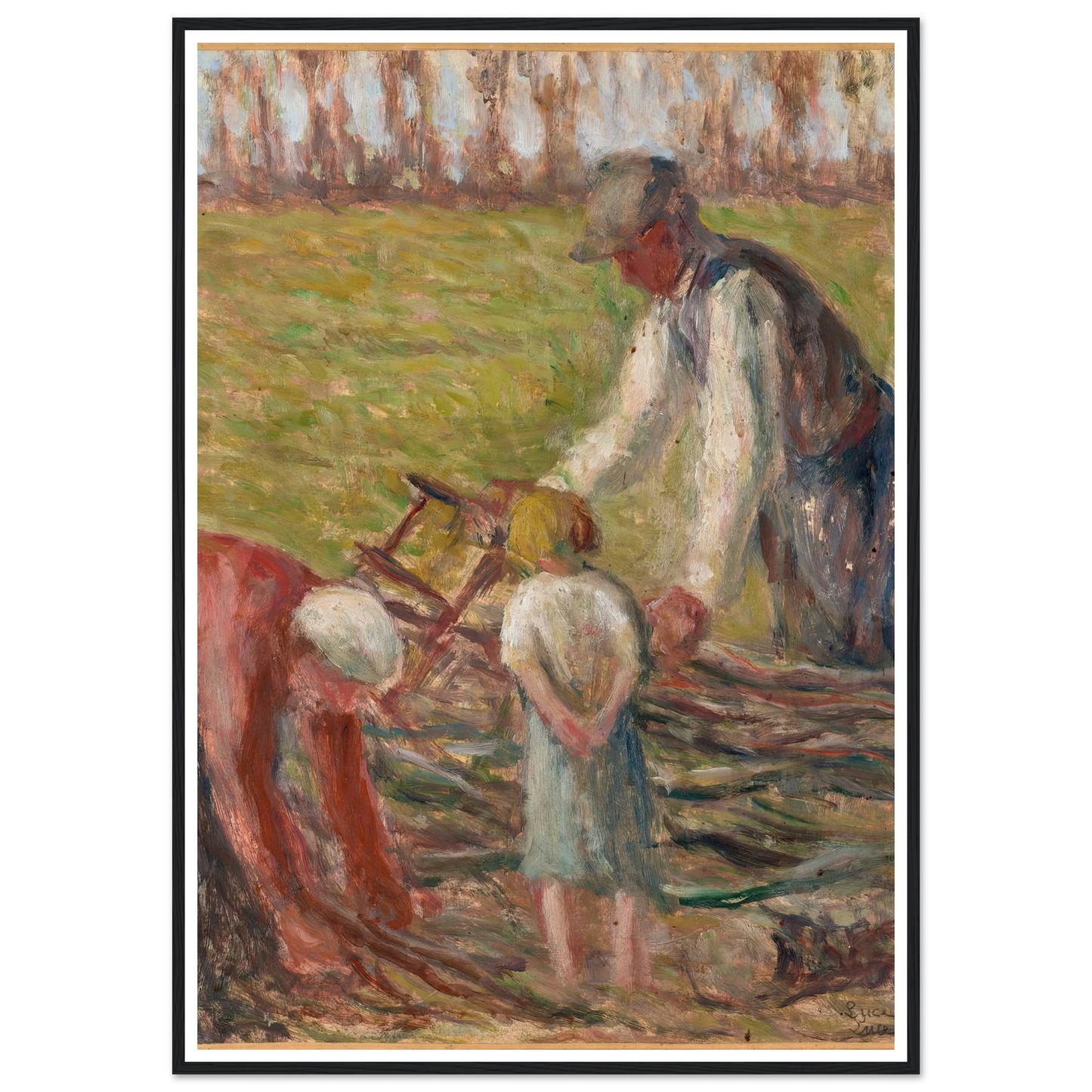 Le scieur de fagots (1935) Art Print | Maximilien Luce-Quipham Collections
