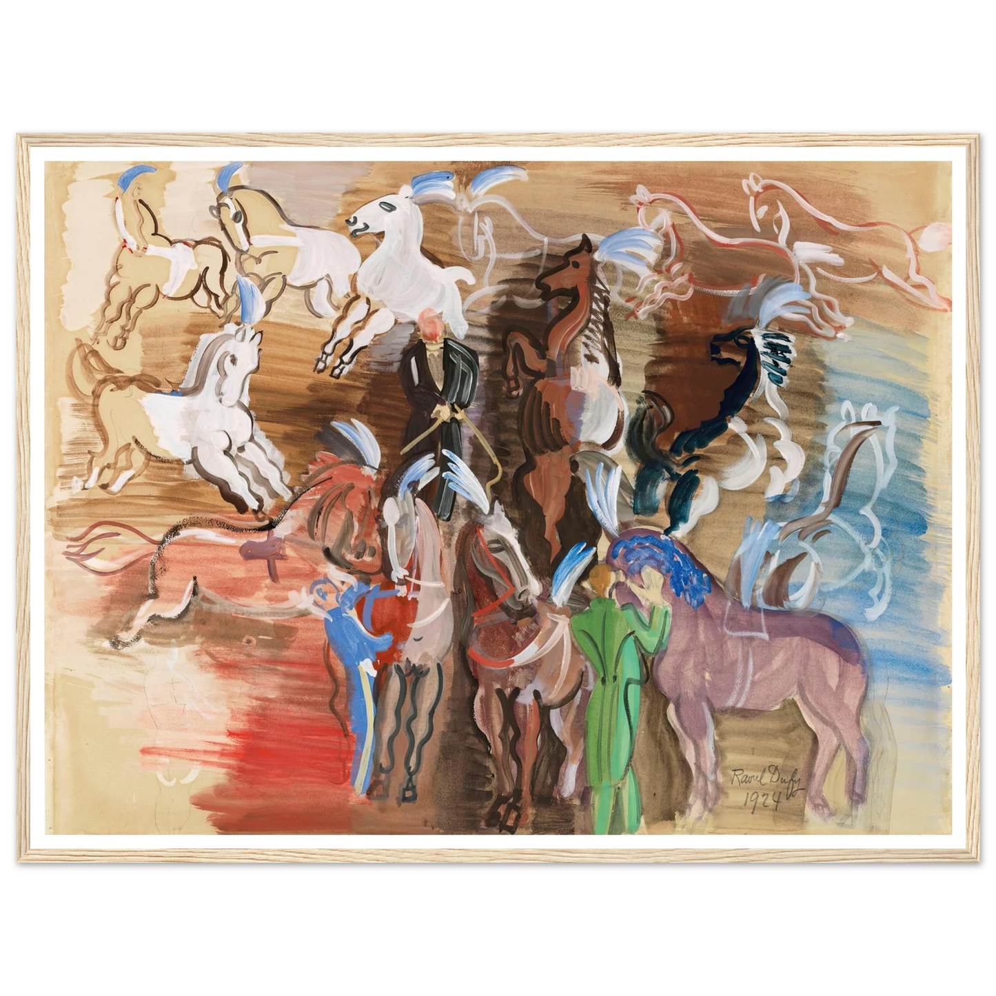 Chevaux de cirque (1924) Art Print | Raoul Dufy-Quipham Collections