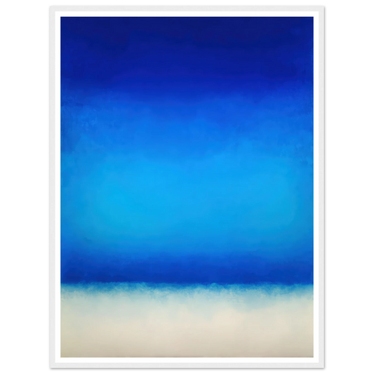 Deep Blue Sanctuary - Framed Poster - 30x40 cm / 12x16″ - Black frame