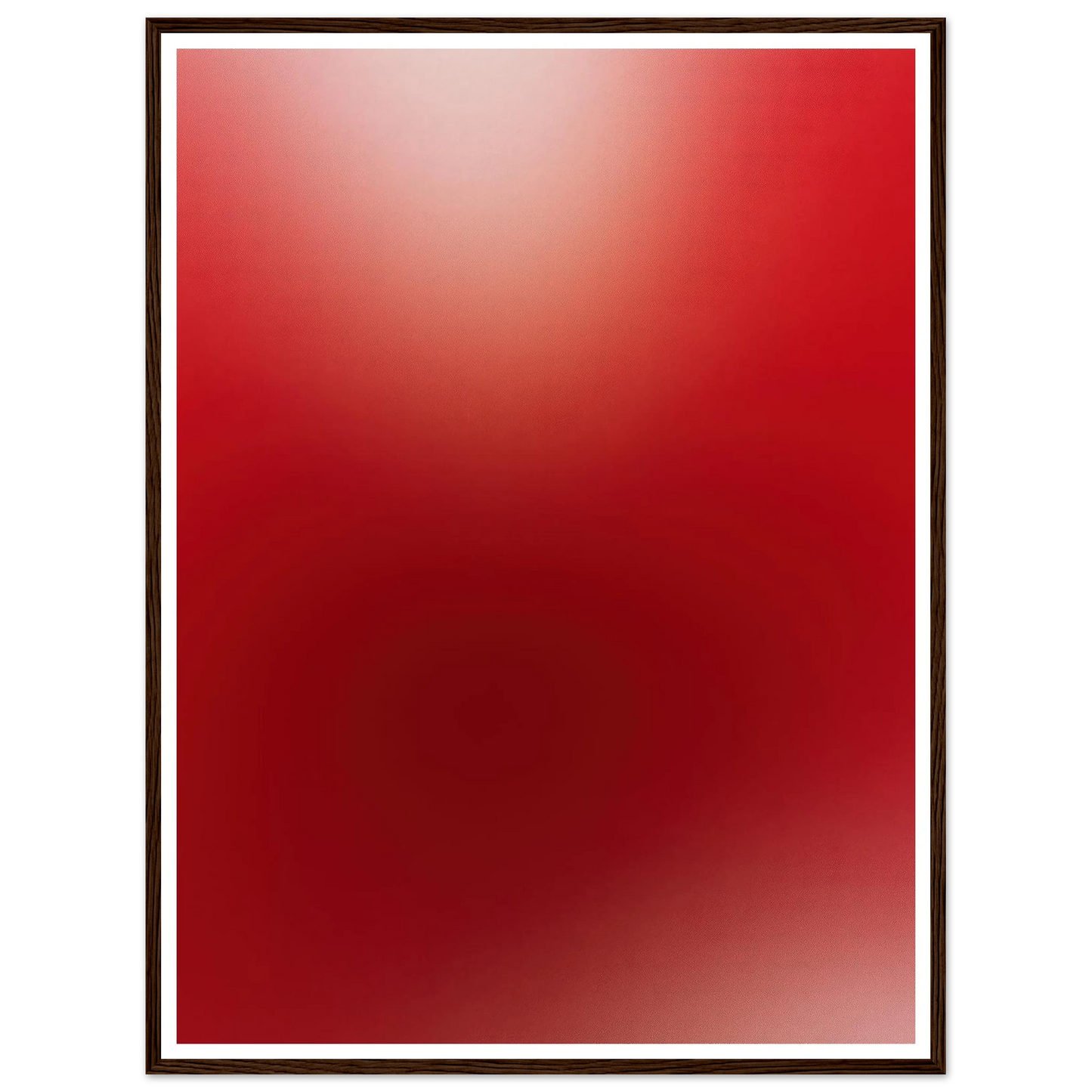 Deep Red Gradient - Framed Poster - 30x40 cm / 12x16″ - Black frame