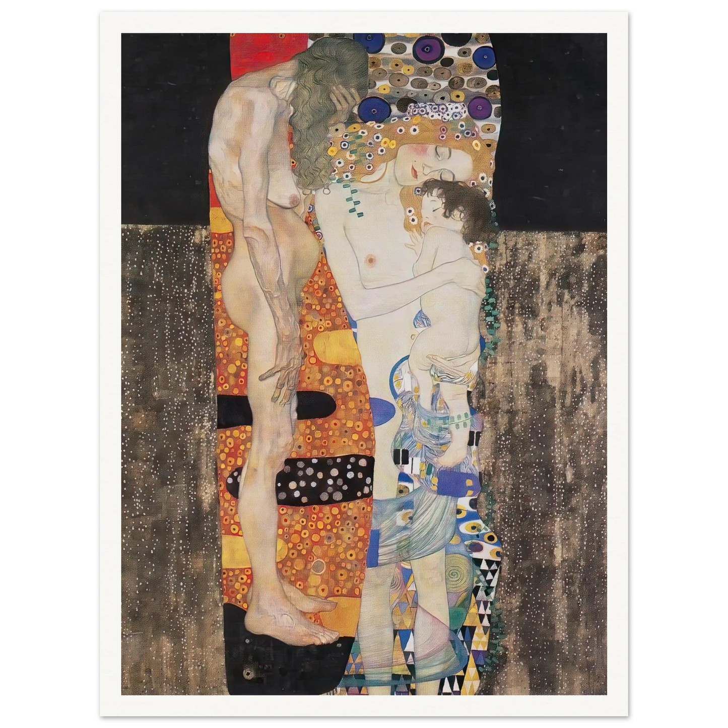 The Three Ages of the Woman (1905) Art Print | Gustav Klimt-Quipham Collections