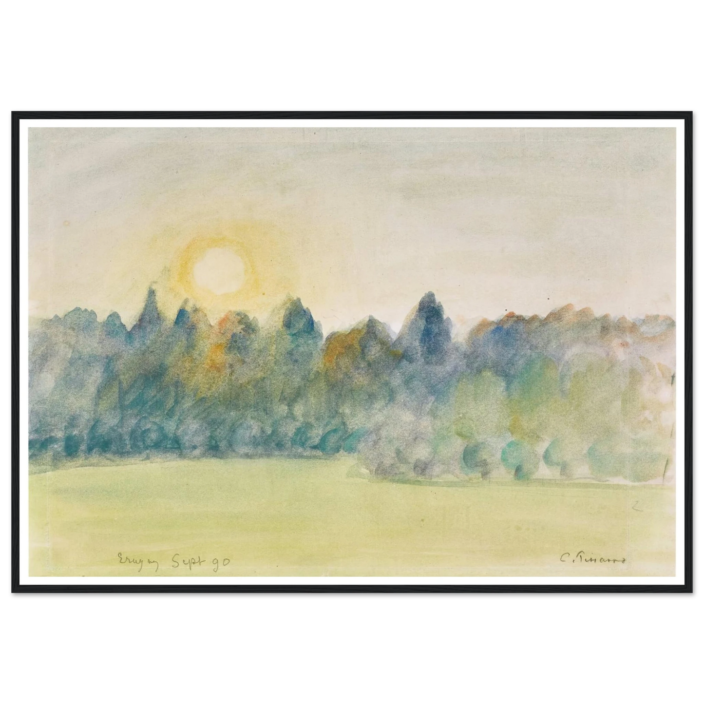Eragny (1890) Art Print | Camille Pissarro-Quipham Collections