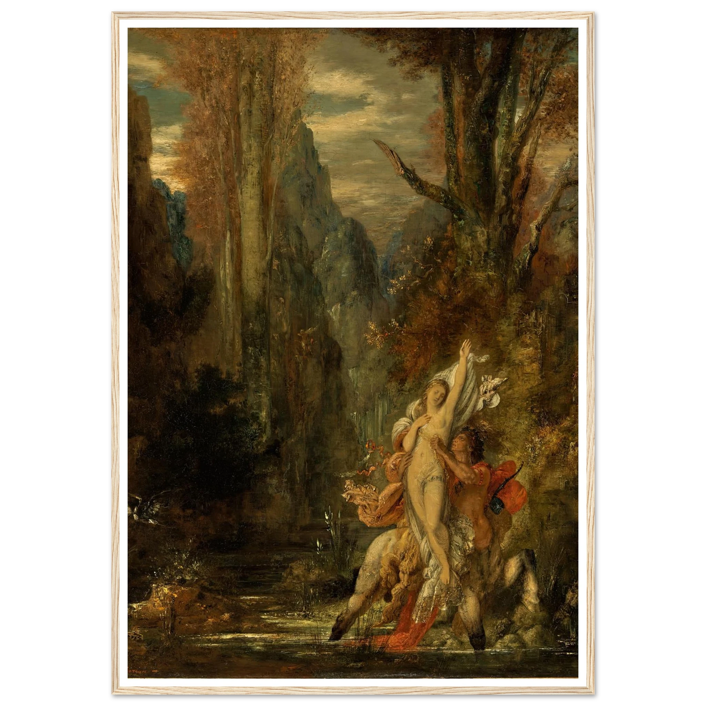 Dejanira (Autumn) (1872–1873) Art Print | Gustave Moreau - Framed Poster - 30x40 cm / 12x16″ - Black frame