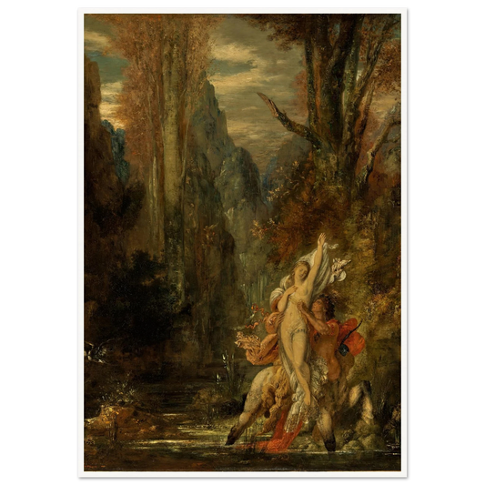 Dejanira (Autumn) (1872–1873) Art Print | Gustave Moreau - Framed Poster - 30x40 cm / 12x16″ - Black frame