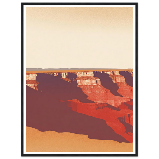 Desert's Red Symphony - Framed Poster - 30x40 cm / 12x16″ - Black frame