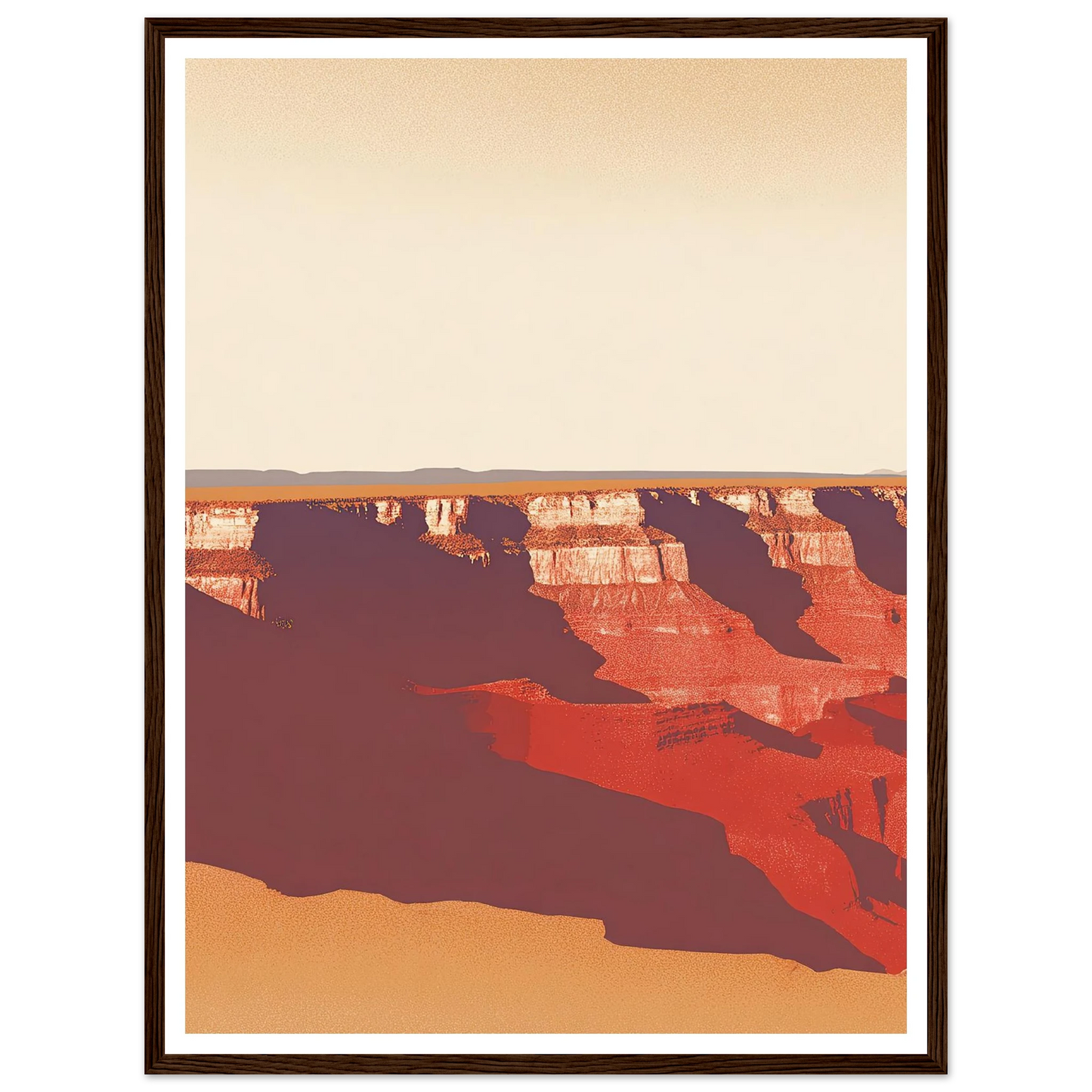 Desert's Red Symphony - Framed Poster - 30x40 cm / 12x16″ - Black frame