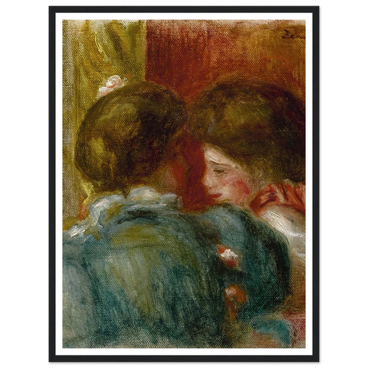 Deux femmes (circa 1903) Art Print | Pierre Auguste Renoir - Framed Poster - 30x40 cm / 12x16″ - Black frame