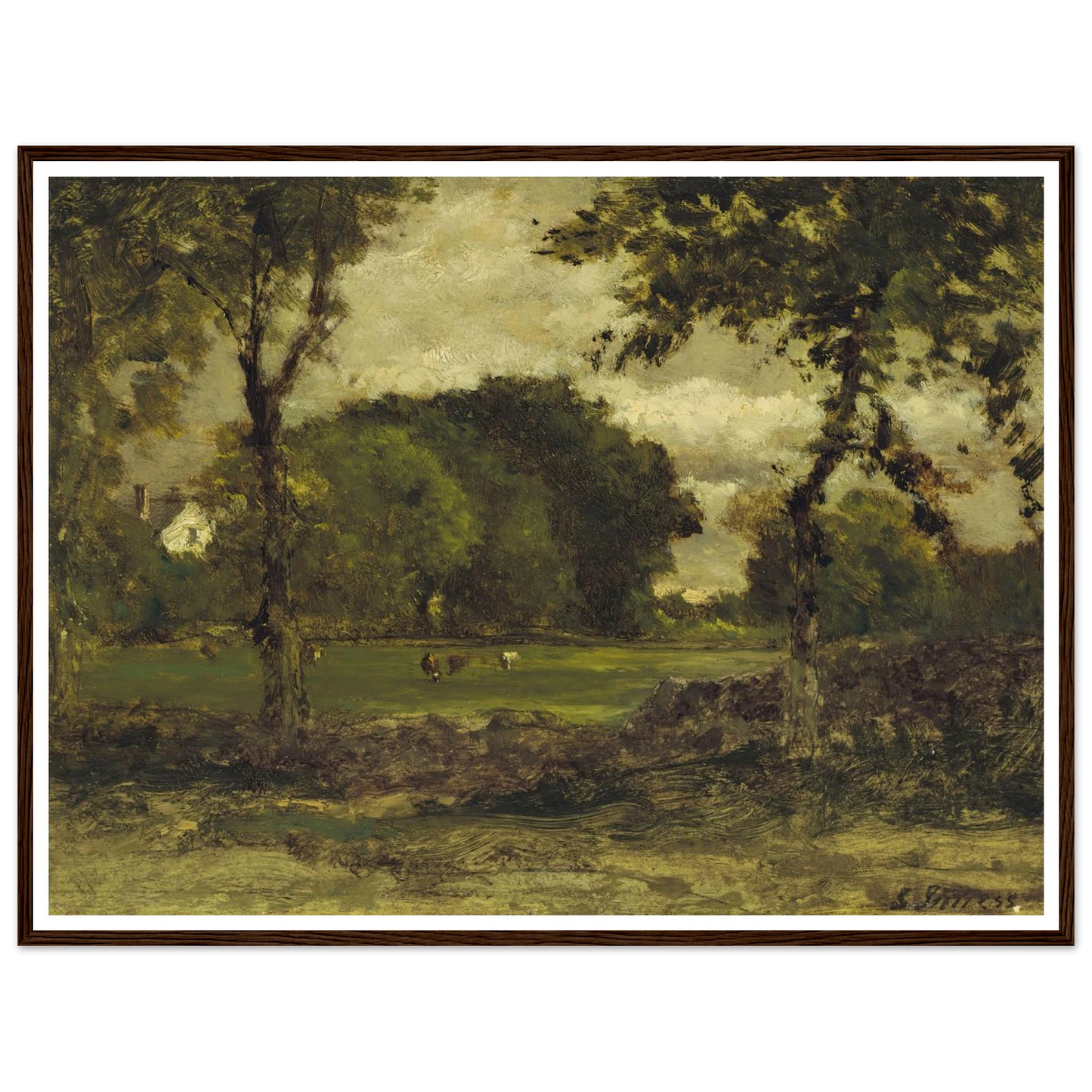 Medfield, Massachusetts (A Medfield Farm) (circa 1866) Art Print | George Inness-Quipham Collections