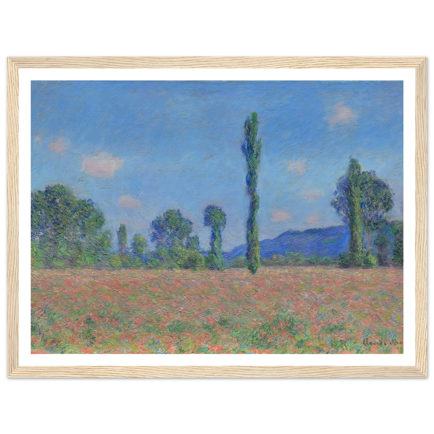 Poppy Field (Giverny) (1890) Art Print | Claude Monet-Quipham Collections