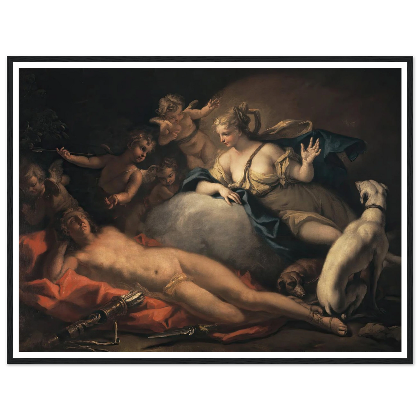 Diana and Endymion Art Print | Sebastiano Ricci-Quipham Collections