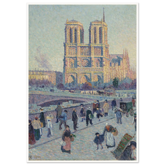 The Quai Saint-Michel and Notre-Dame Art Print | Maximilien Luce-Quipham Collections
