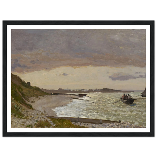 The Seashore at Sainte-Adresse (1864) Art Print | Claude Monet-Quipham Collections