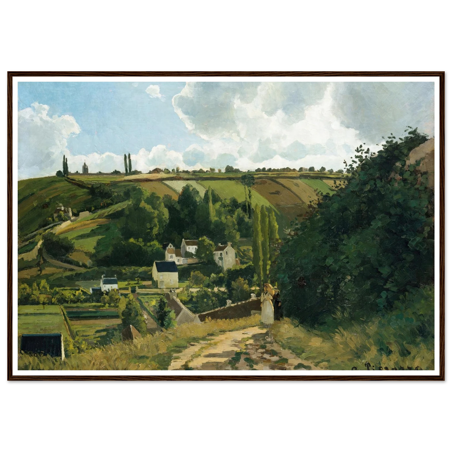 Jalais Hill, Pontoise (1867) Art Print | Camille Pissarro-Quipham Collections