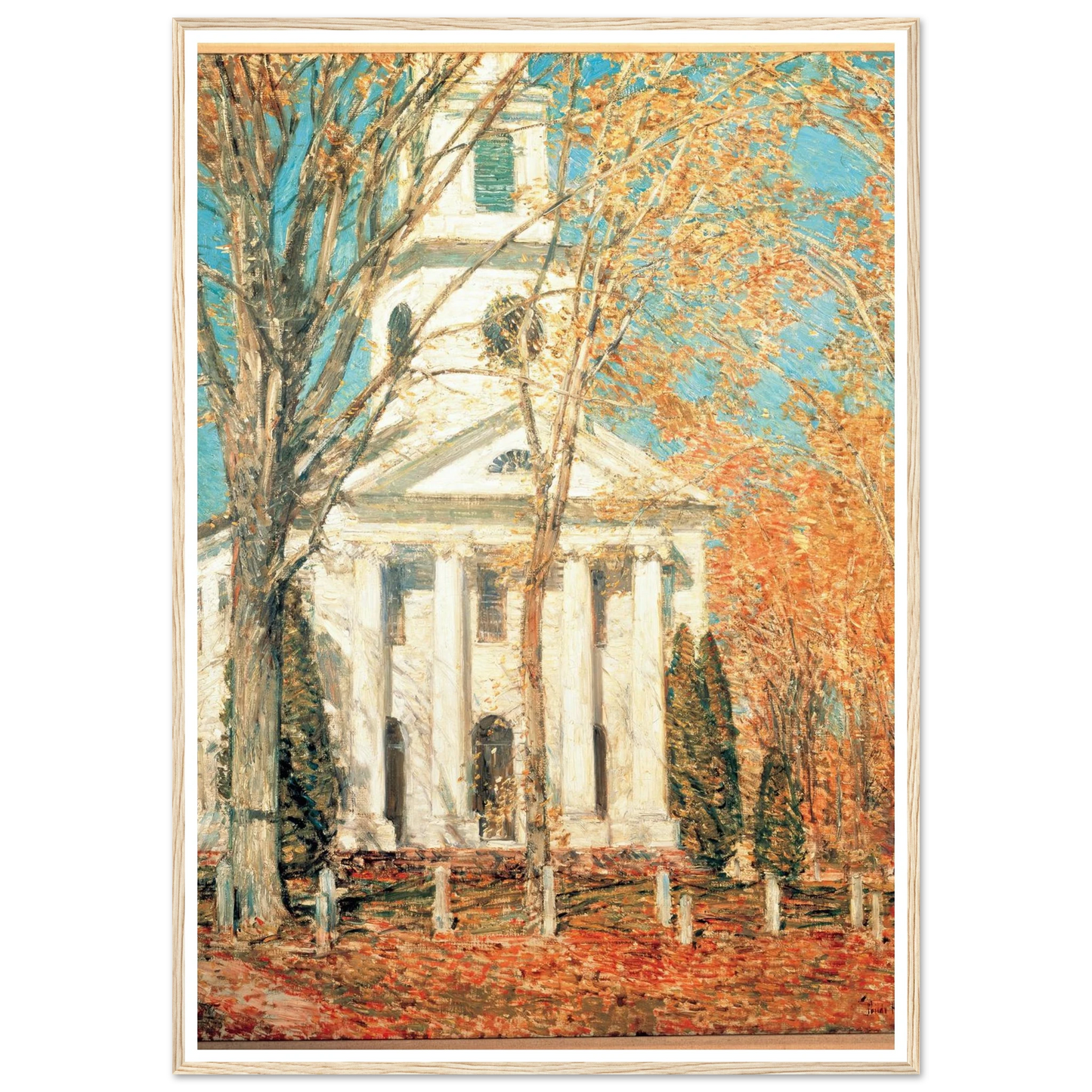 Church at Old Lyme, Connecticut (1905) Art Print | Childe Hassam-Quipham Collections