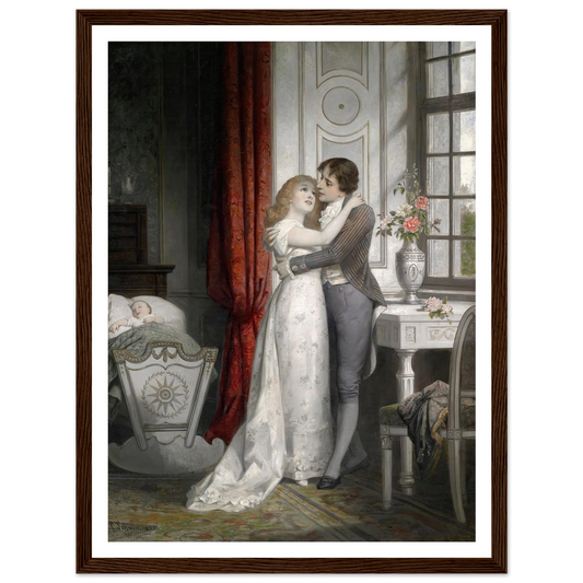 Die glückliche Familie Art Print | Carl Schweninger Jr - Framed Poster - 30x40 cm / 12x16″ - Black frame