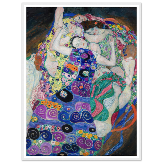 Die Jungfrau (The Virgin) (1913) Art Print | Gustav Klimt - Framed Poster - 30x40 cm / 12x16″ - Black frame