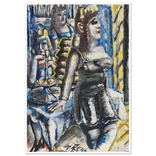 Die Kuchenbar (1946) Art Print | Paul Kleinschmidt - Framed Poster - 30x40 cm / 12x16″ - Black frame