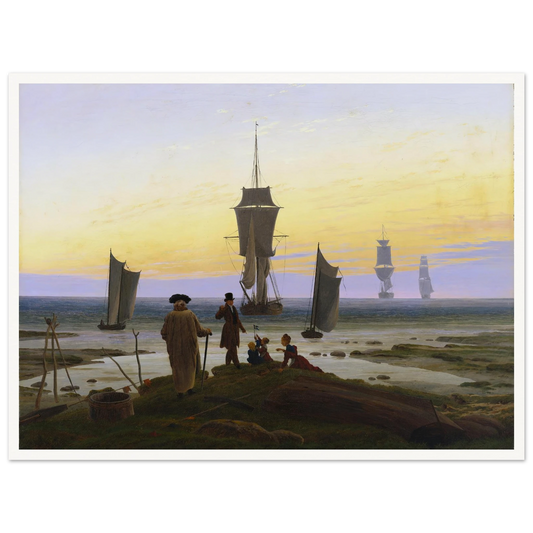 Die Lebensstufen Art Print | Caspar David Friedrich - Framed Poster - 30x40 cm / 12x16″ - Black frame