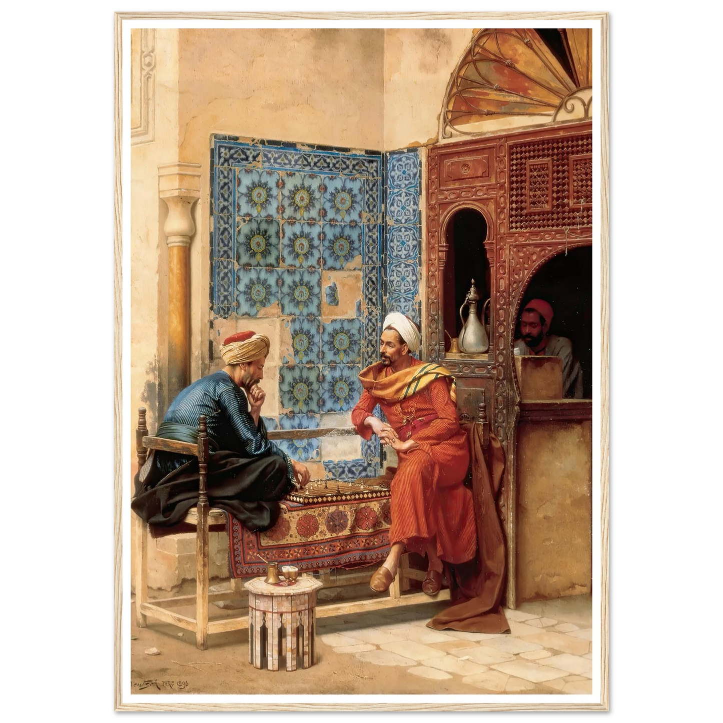The Chess Game (1896) Art Print | Ludwig Deutsch-Quipham Collections