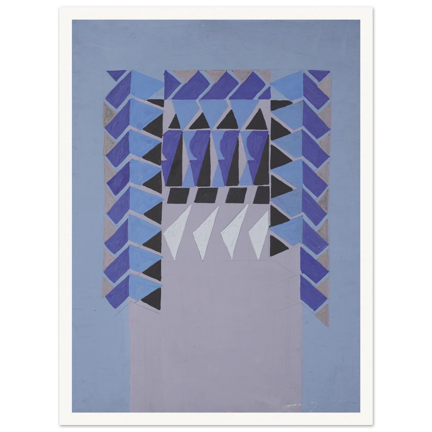 Untitled (Textile design no I) (circa 1925) Art Print | Frances Hodgkins-Quipham Collections