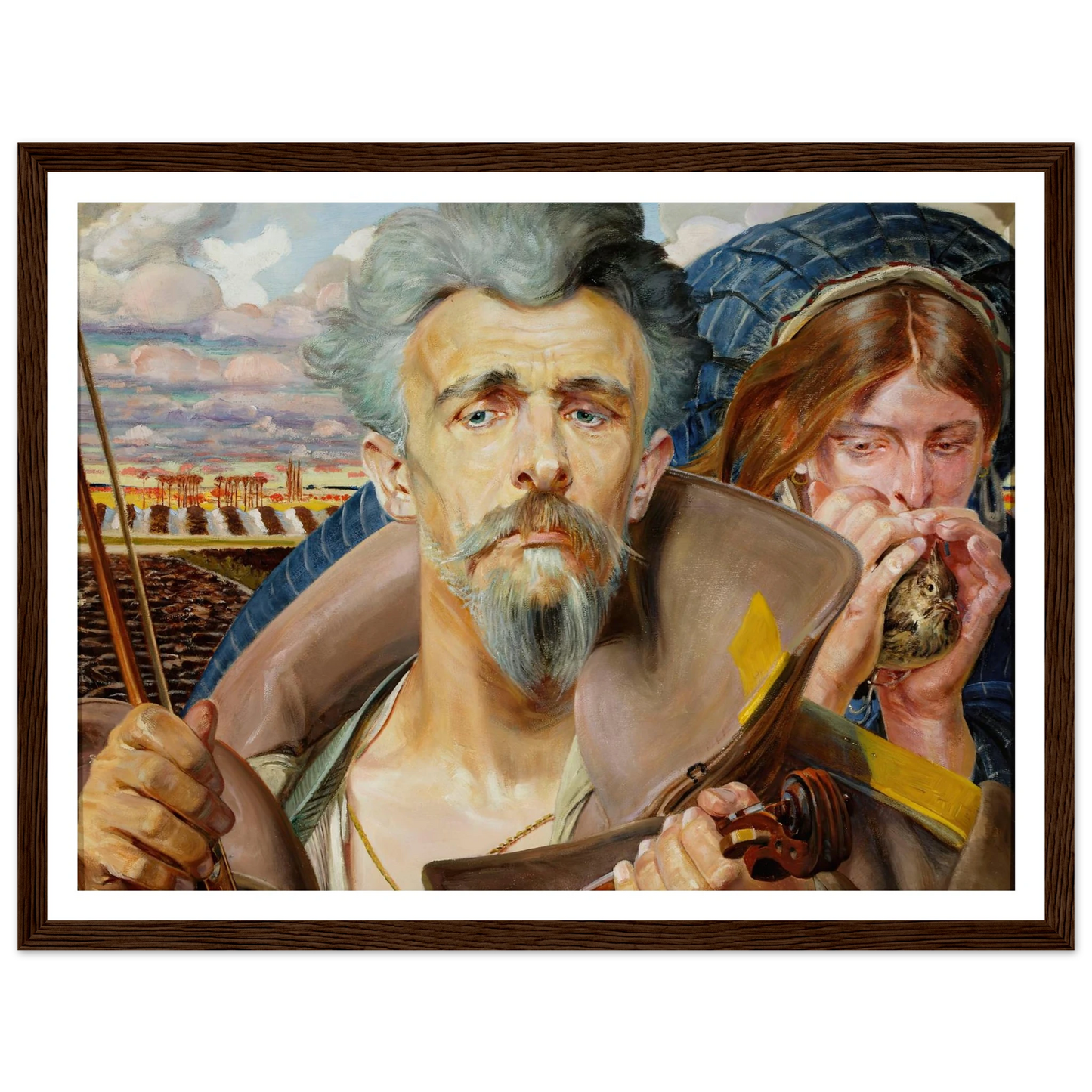 Music – central section of the triptych (1906) Art Print | Jacek Malczewski-Quipham Collections
