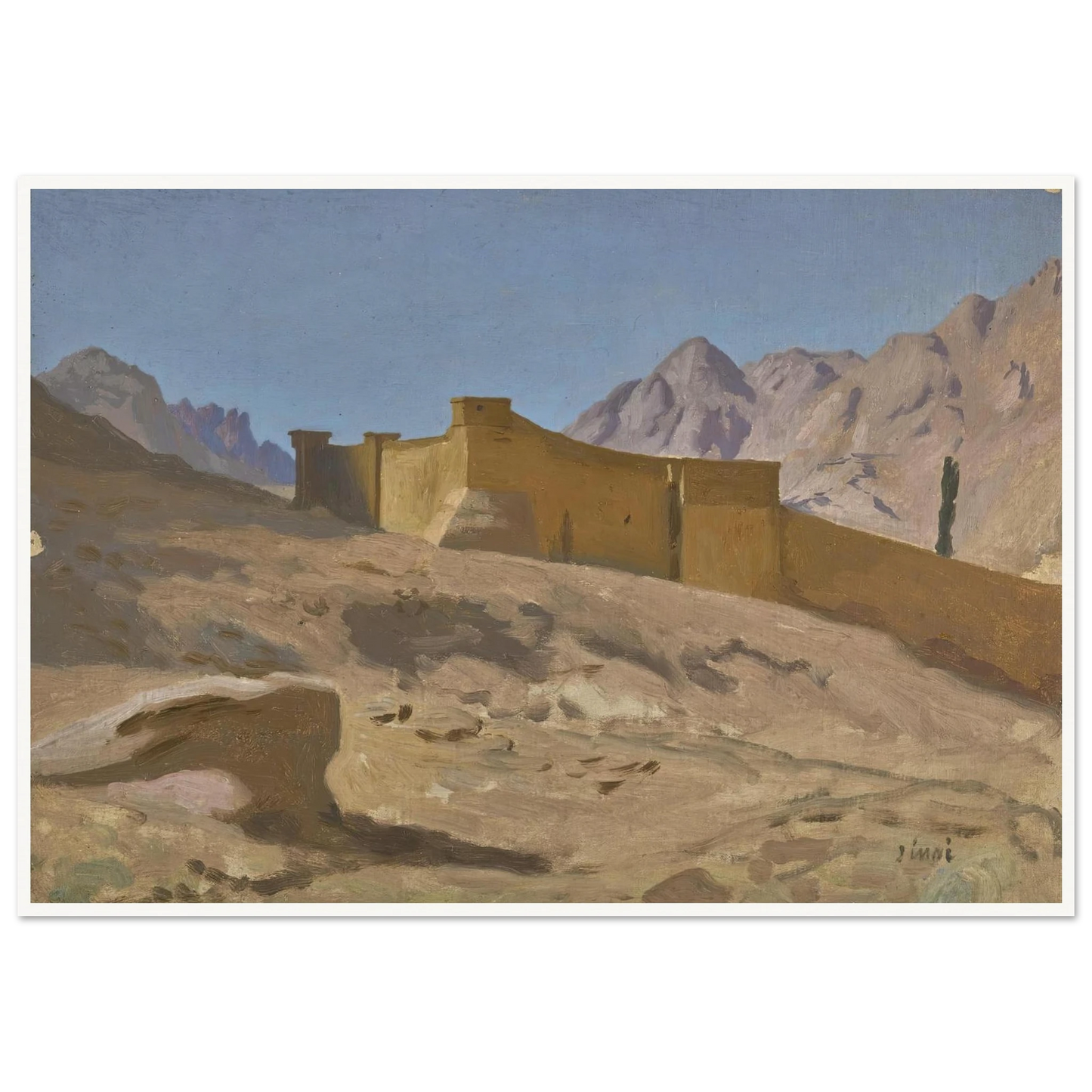 Le monastère de Sainte-Catherine Art Print | Jean Leon Gerome-Quipham Collections
