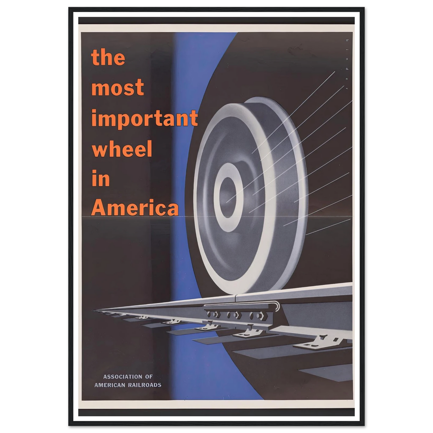 The most important wheels in America. (1952) Art Print | Joseph Binder-Quipham Collections