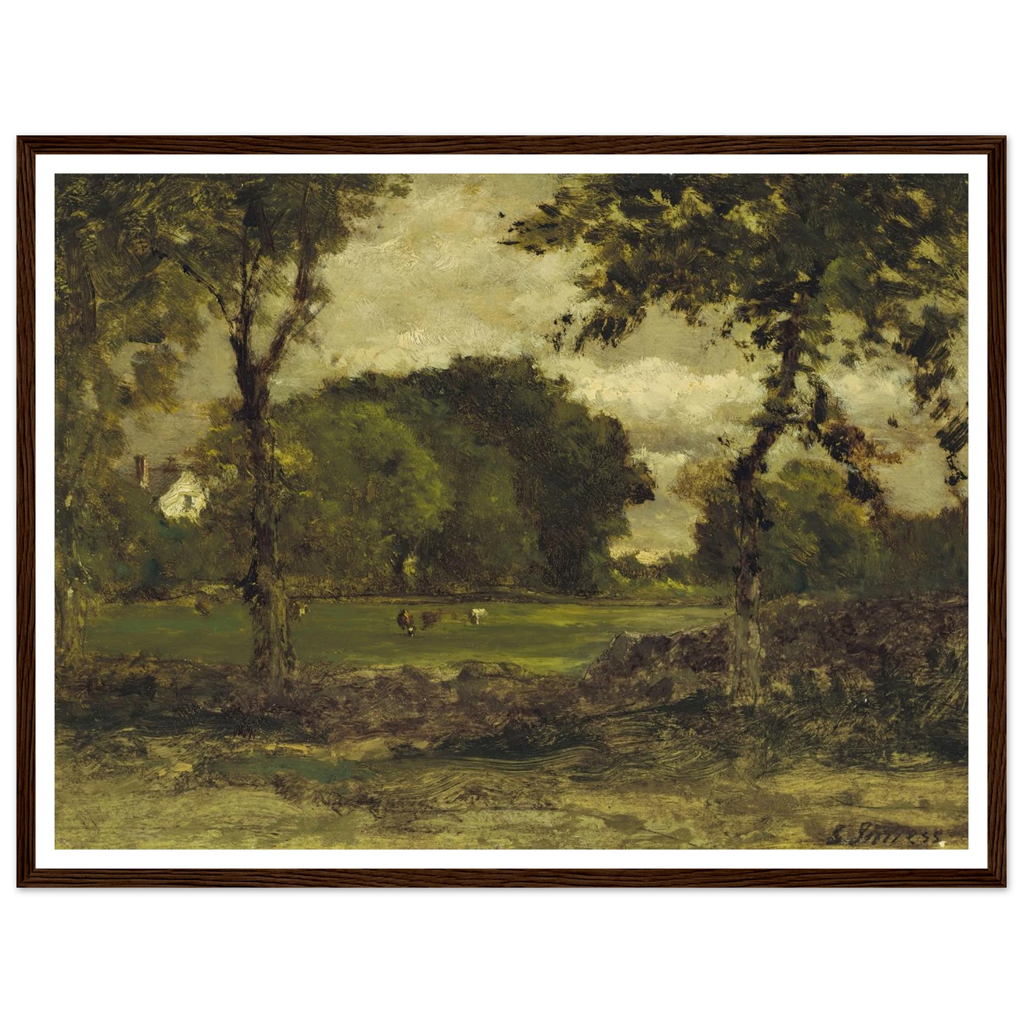 Medfield, Massachusetts (A Medfield Farm) (circa 1866) Art Print | George Inness-Quipham Collections