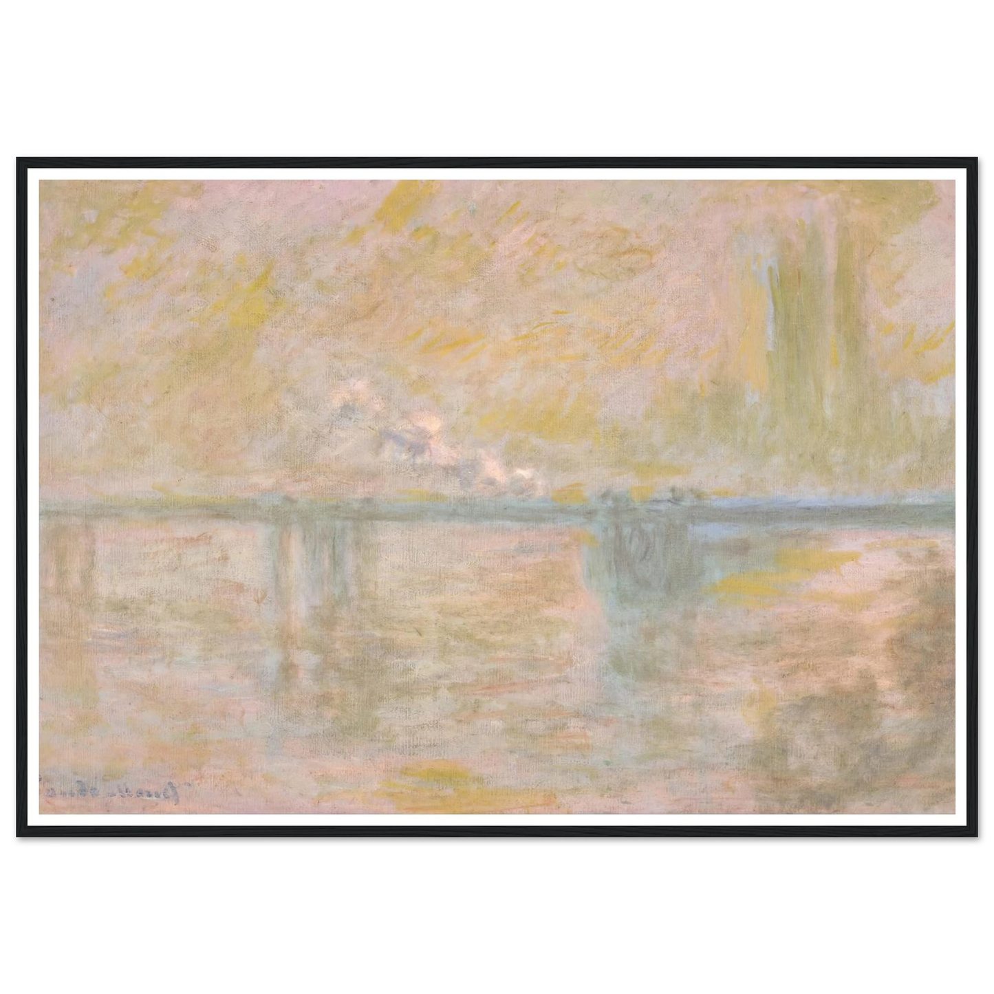 Charing-Cross Bridge in London (circa 1902) Art Print | Claude Monet-Quipham Collections