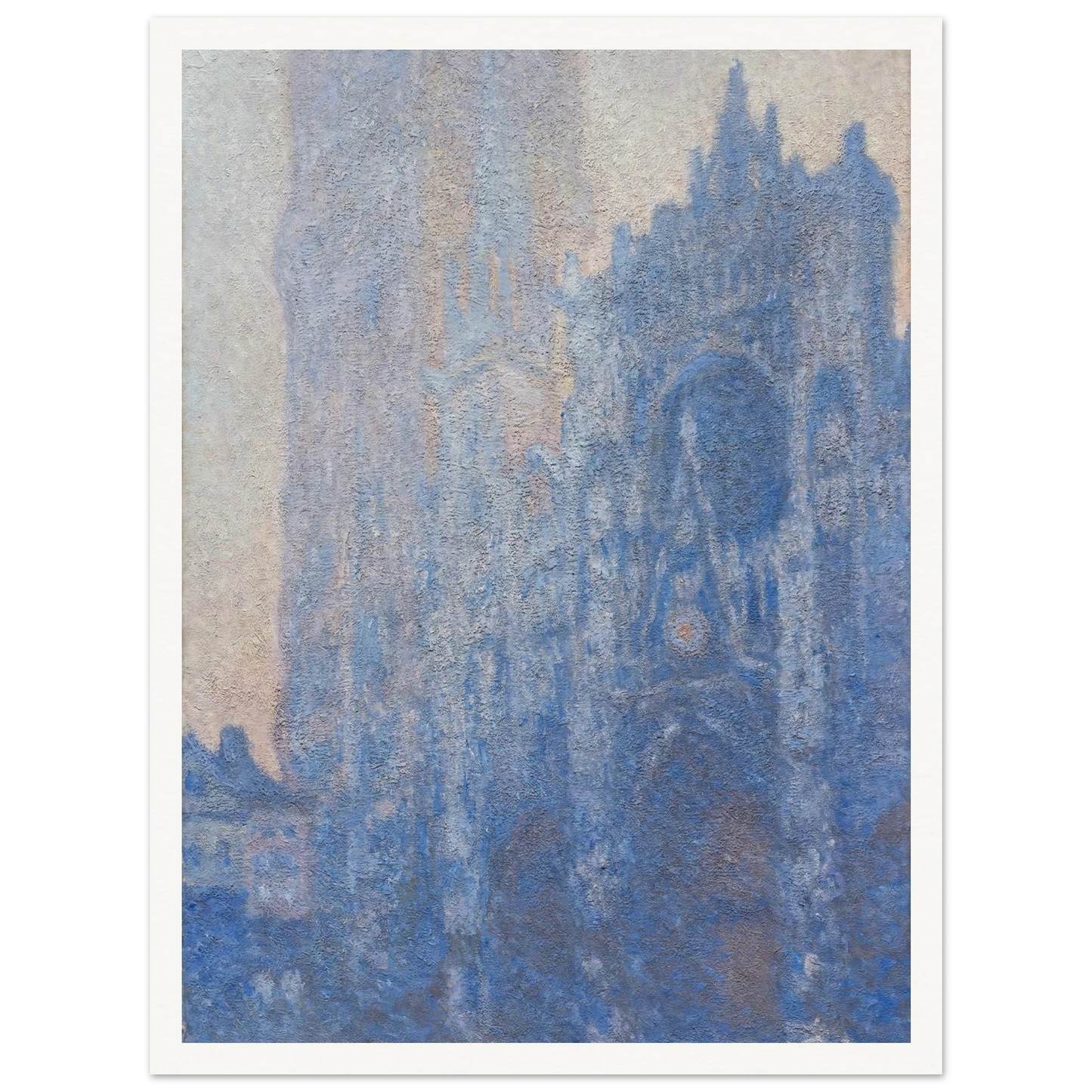 Rouen Cathedral Façade and Tour d’Albane (Morning Effect) (1894) Art Print | Claude Monet-Quipham Collections